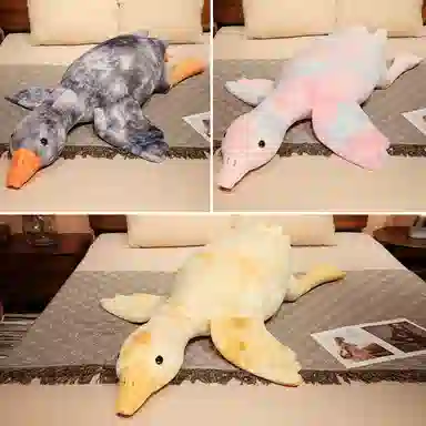 公主恋人 卡通扎染大鹅 玩偶 毛绒公仔