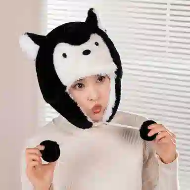 公主恋人 创意软萌哈士奇 企鹅帽子 限定舒适柔软 萌趣可爱 玩偶周边