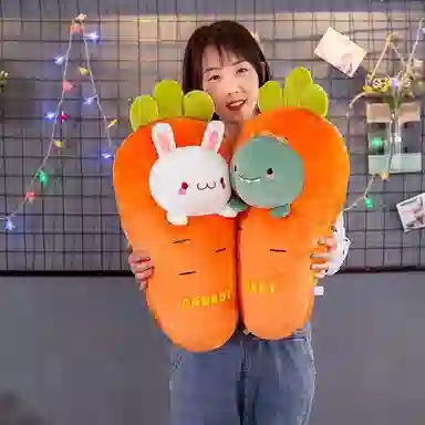公主恋人 变身萝卜抱枕 胡萝卜兔子 小猪 小熊 恐龙 布娃娃 玩偶 毛绒公仔