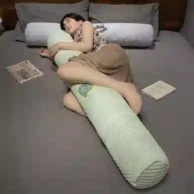 公主恋人 冰豆豆圆柱抱枕 简约长条枕 玩偶周边