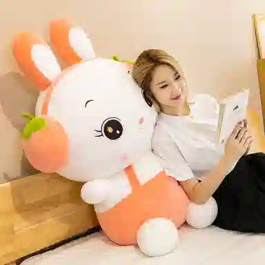 公主恋人 草莓水果免 陪伴萌物 可爱萌兔 玩偶 毛绒公仔