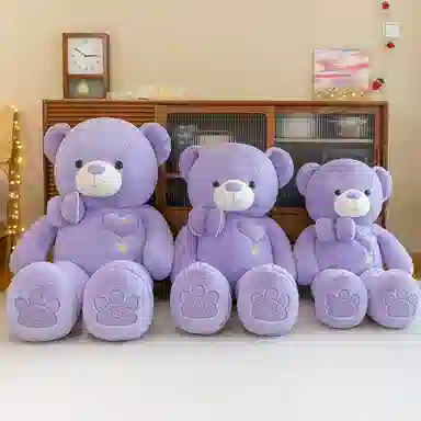 公主恋人 花朵领结熊 玩偶 毛绒公仔