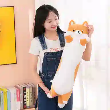 公主恋人 软萌长条柴犬抱枕 玩偶 毛绒公仔