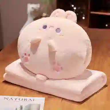 公主恋人 可爱小动物三用抱枕毯 玩偶周边