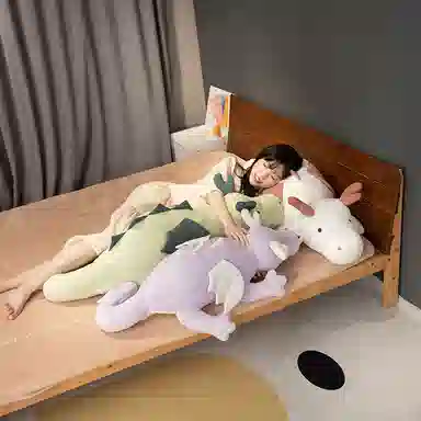 公主恋人 趴姿长条恐龙 玩偶 毛绒公仔