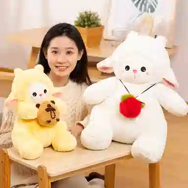 公主恋人 安睡小羊 绵羊 卡皮巴拉布娃娃 玩偶 毛绒公仔