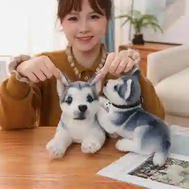 公主恋人 哈士奇萌宠 玩偶 毛绒公仔