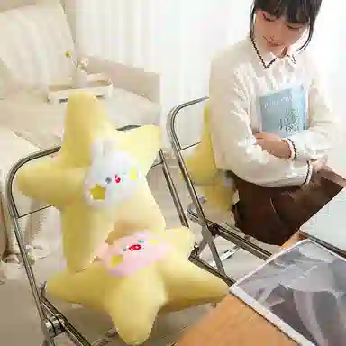 公主恋人 陪伴可爱五角星动物抱枕 创意布娃娃 玩偶 毛绒公仔