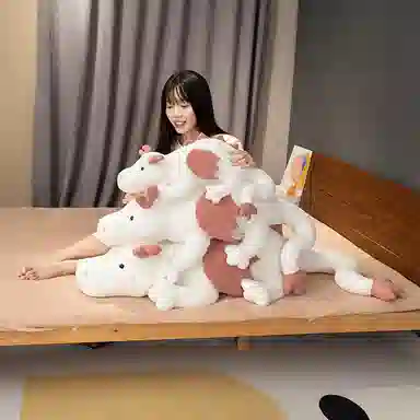 公主恋人 趴姿长条恐龙 玩偶 毛绒公仔