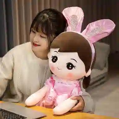 公主恋人 超萌兔宝贝小女孩 玩偶 毛绒公仔