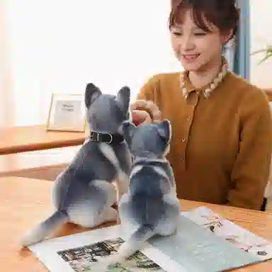 公主恋人 哈士奇萌宠 玩偶 毛绒公仔