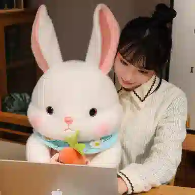 公主恋人 坐姿呆萌爱妮兔儿童安抚娃娃 玩偶 毛绒公仔