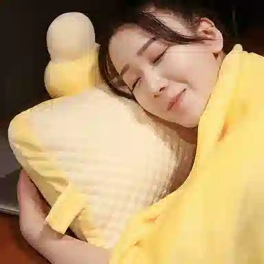 公主恋人 多功能冰豆豆午睡枕小枕头 玩偶 毛绒公仔