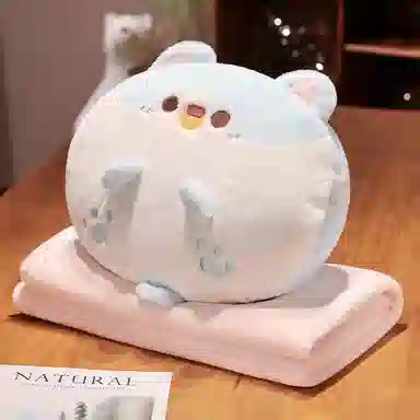 公主恋人 可爱小动物三用抱枕毯 玩偶周边