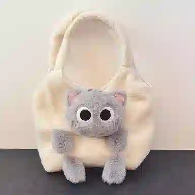 公主恋人 猫猫挎包 创意软萌包包 不掉毛 不掉色 填充饱满 实用 玩偶周边