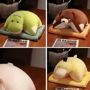 公主恋人 多功能冰豆豆午睡枕小枕头 玩偶 毛绒公仔