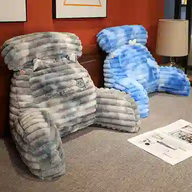 公主恋人 炫彩扎染卡通动物腰靠 靠枕 靠垫 玩偶周边