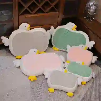 公主恋人 卡通大鹅午睡枕猫肚枕 玩偶周边