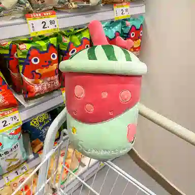 公主恋人 果汁奶茶杯抱枕 饮料靠枕 布娃娃 玩偶 毛绒公仔