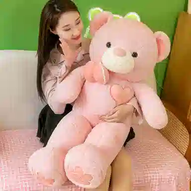 公主恋人 花朵领结熊 玩偶 毛绒公仔