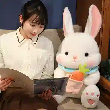 公主恋人 坐姿呆萌爱妮兔儿童安抚娃娃 玩偶 毛绒公仔