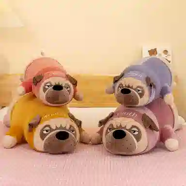 公主恋人 沙皮狗 巴哥犬 狗狗抱枕 布娃娃 玩偶 毛绒公仔