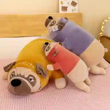 公主恋人 沙皮狗 巴哥犬 狗狗抱枕 布娃娃 玩偶 毛绒公仔