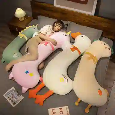 公主恋人 卡通动物夹腿抱枕 靠枕 玩偶周边