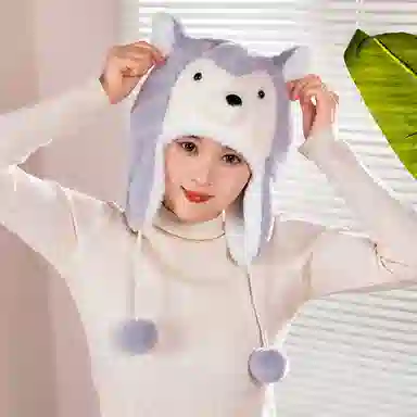 公主恋人 创意软萌哈士奇 企鹅帽子 限定舒适柔软 萌趣可爱 玩偶周边