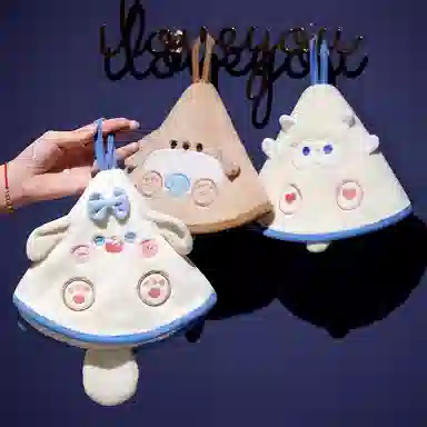 公主恋人 卡通胖哒挂式擦手巾 强力吸水不易掉毛 可爱毛巾 玩偶周边