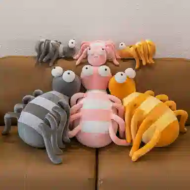 公主恋人 条纹长腿蜘蛛 玩偶 毛绒公仔