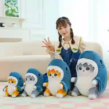 公主恋人 鲨鱼猫 玩偶 毛绒公仔