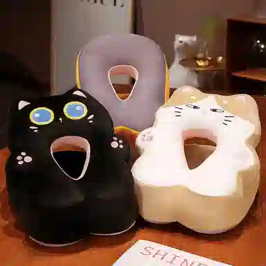 公主恋人 卡通猫咪午睡枕 抱枕 玩偶周边