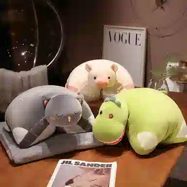 公主恋人 多功能冰豆豆午睡枕小枕头 玩偶 毛绒公仔