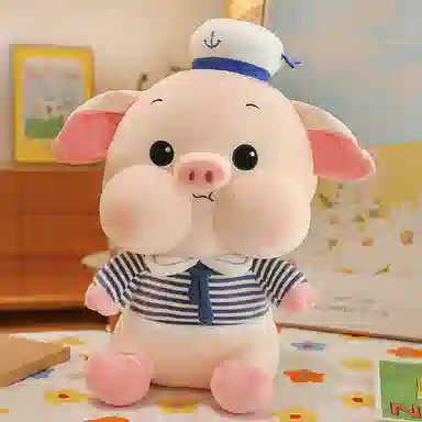 公主恋人 穿衣猪猪 海军风 玩偶 毛绒公仔