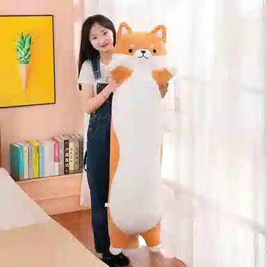公主恋人 软萌长条柴犬抱枕 玩偶 毛绒公仔