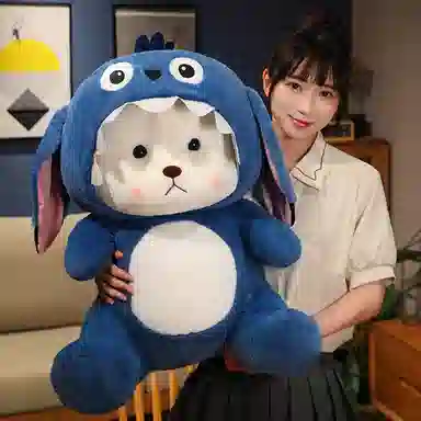 公主恋人 萌趣造型小熊 帽子可摘可戴 软萌变身熊 玩偶 毛绒公仔