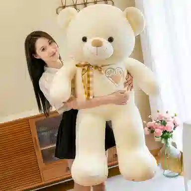 公主恋人 甜密丝带熊 呆萌的泰迪熊大娃娃 玩偶 毛绒公仔