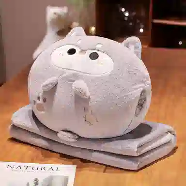 公主恋人 可爱小动物三用抱枕毯 玩偶周边