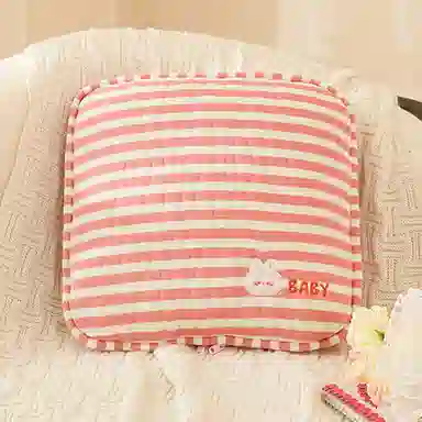 公主恋人 纯棉条纹空调被 宿舍办公室靠枕抱枕午睡毯 玩偶周边