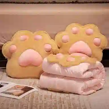 公主恋人 卡通可爱猫抓抱枕被 创意布娃娃布偶 玩偶周边