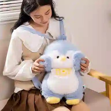 公主恋人 萌趣造型企鹅崽崽包包 玩偶 毛绒公仔