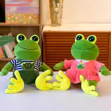 公主恋人 情侣青蛙 可爱布娃娃 抱枕 玩偶 毛绒公仔