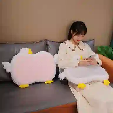 公主恋人 卡通大鹅午睡枕猫肚枕 玩偶周边
