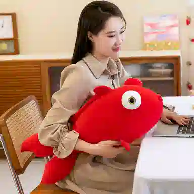 公主恋人 金鱼泡泡抱枕 小鱼 鲤鱼 锦鲤靠枕枕头 玩偶 毛绒公仔