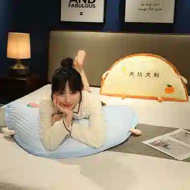 公主恋人 冰豆豆半圆抱枕头 玩偶周边