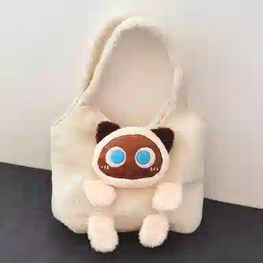 公主恋人 猫猫挎包 创意软萌包包 不掉毛 不掉色 填充饱满 实用 玩偶周边