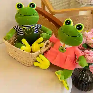 公主恋人 情侣青蛙 可爱布娃娃 抱枕 玩偶 毛绒公仔