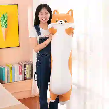 公主恋人 软萌长条柴犬抱枕 玩偶 毛绒公仔