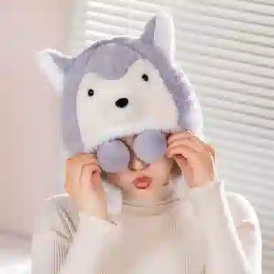 公主恋人 创意软萌哈士奇 企鹅帽子 限定舒适柔软 萌趣可爱 玩偶周边